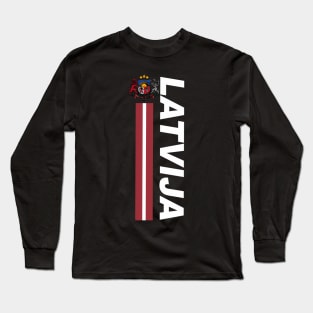 Latvian Soccer Pride Latvija Long Sleeve T-Shirt